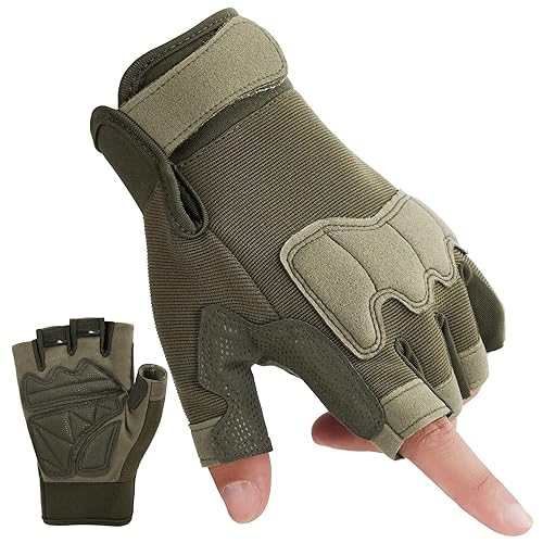 FIORETTO Fingerless Gloves for Airsoft Shooting